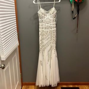 White prom dress